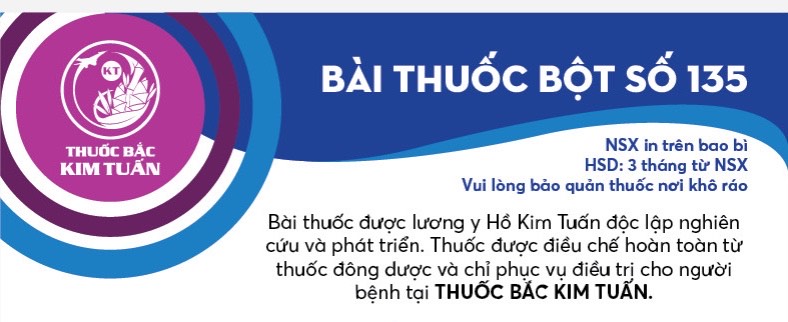 BÀI THUỐC BỘT SỐ 135